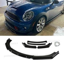 Gloss Black Front Bumper Lip Splitters Spoiler For Mini Cooper S R55 R56 F55 F56