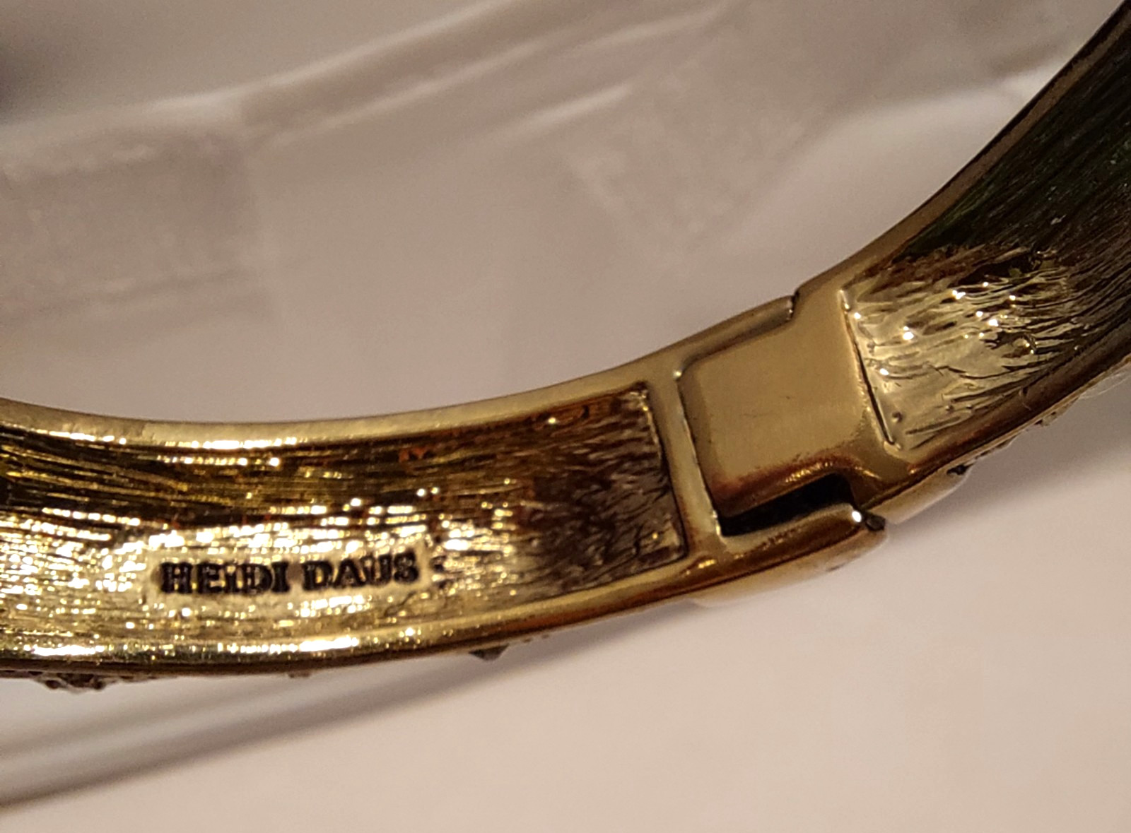 Heidi Daus hinged rhinestone bangle bracelet - image 5