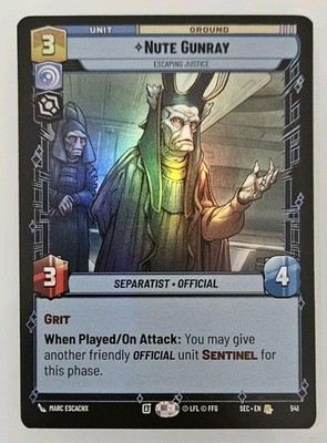 Nute Gunray (Foil)  541 - Secrets of Power - Star Wars Unlimited 