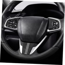 Steering Wheel Decal Trim Compatible With Honda 10th Gen Style B Suede Black Steering Wheel Decal Trim Compatible With Honda 10th Gen Style B Suede Black