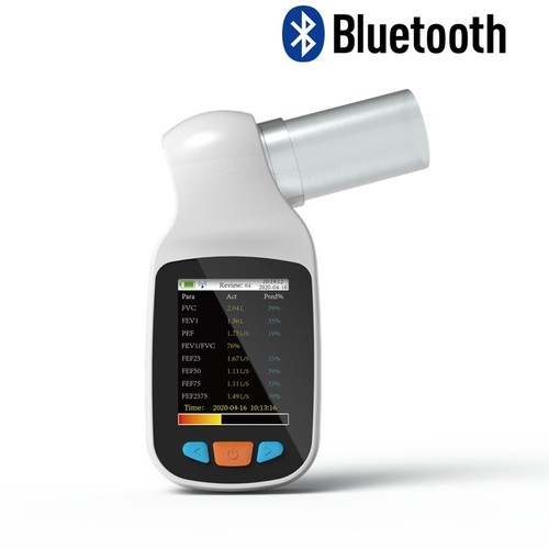 Handheld Spirometer Pulmonary Function Lung Volume Device Bluetooth…