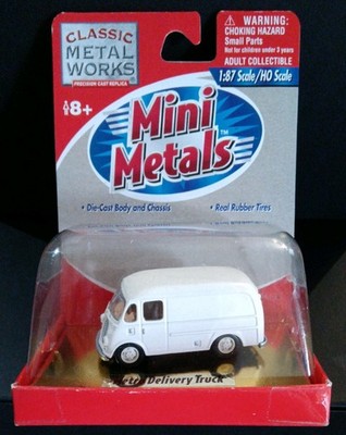Classic Metal Works 30117 HO White Mini Metals White Metro Delivery Truck