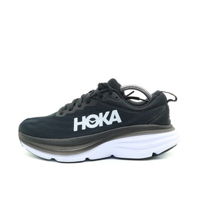 Hoka One Damen Bondi 8 Wide Sneaker schwarz Mesh Atmungsaktiv Laufschuhe EU 38