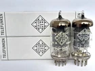 2x  EF86 / 6CF8  TELEFUNKEN tubes  - GREY & WELDED plates -  EF 86 -  1956 / 57