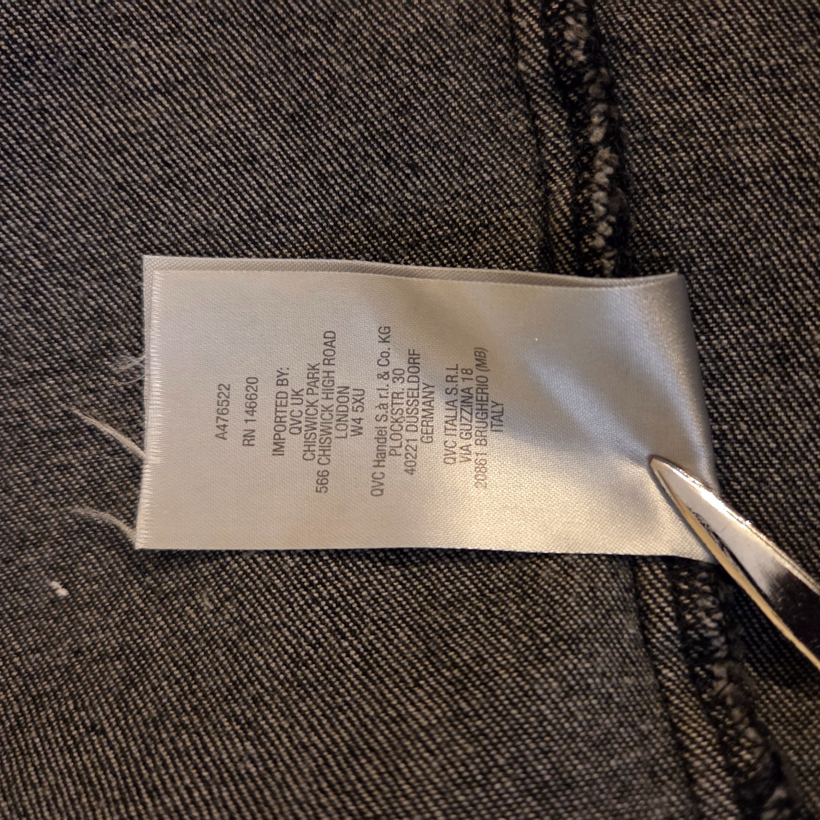 Women With Control Basic Jacket M Black Denim Col… - image 21