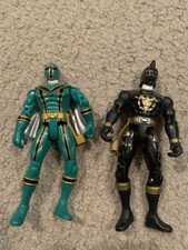 Figuras de acción Power Rangers Force Green Ranger y Black Ranger