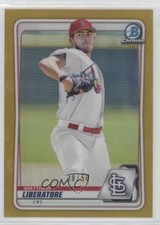2020 Bowman Draft Chrome Gold Refractor /50 Matthew Liberatore #BD-198 s3g
