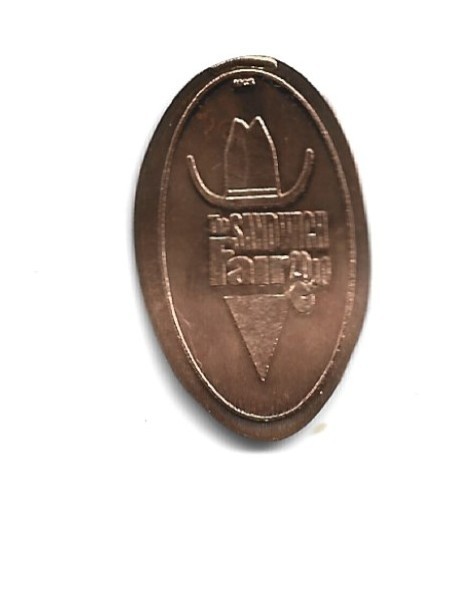 Copper elongated penny (cent) THE SANDWICH FAIR 2011