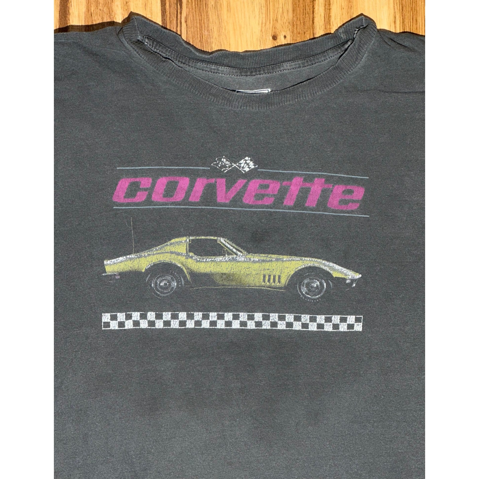Tailgate Corvette Gray Bellybutton Style Tshirt S… - image 3
