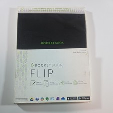 Rocketbook Flip Smart Reusable Notepad, 8.5x11, Black