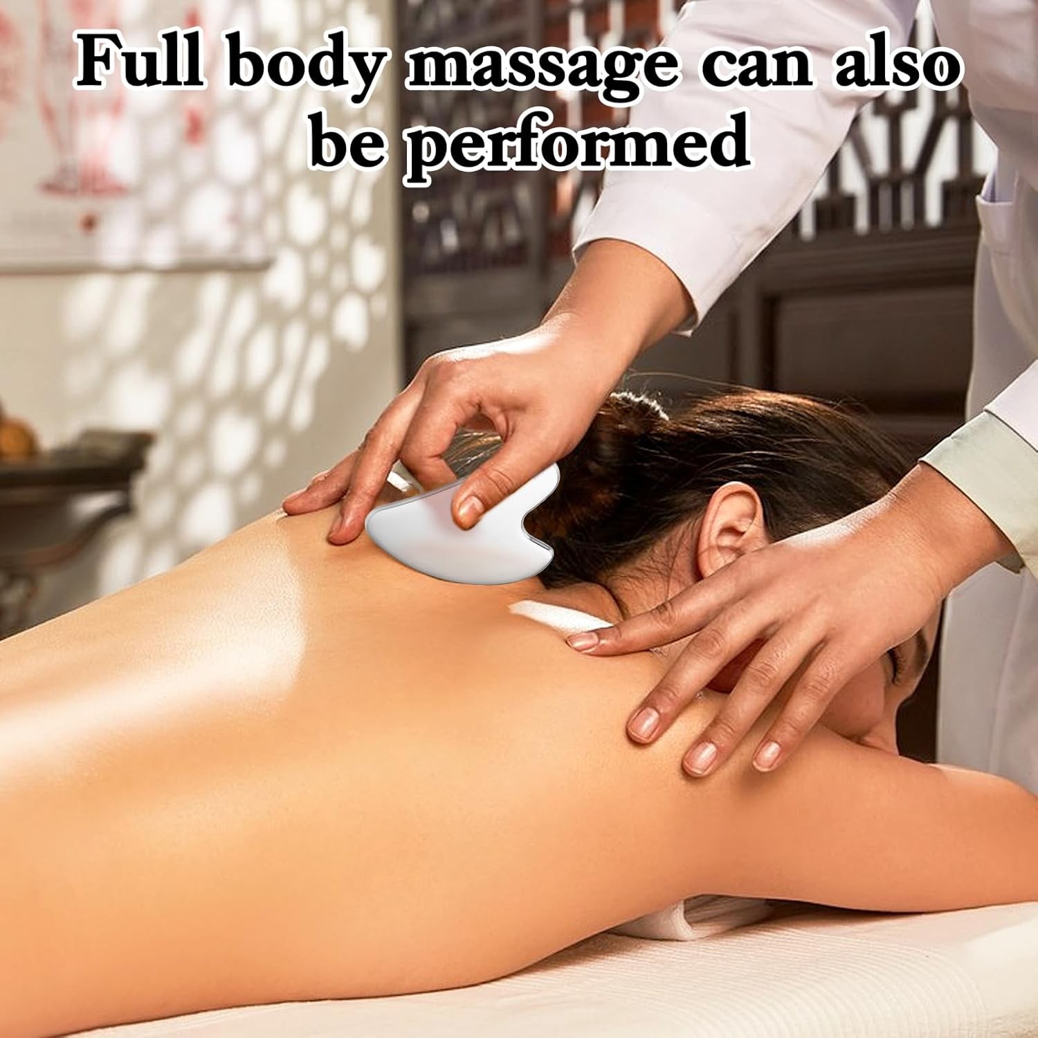 3 Stainless Steel Gua Sha Tools, Muscle Scraper and Gua Sha Facial Tools, Scrapi