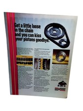 1972 Borg Warner Power Brute Timing Chain Vintage Print Ad Engine Racing