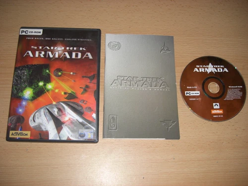 STAR TREK ARMADA 1 Pc Cd Rom Original with Manual -- FAST DISPATCH