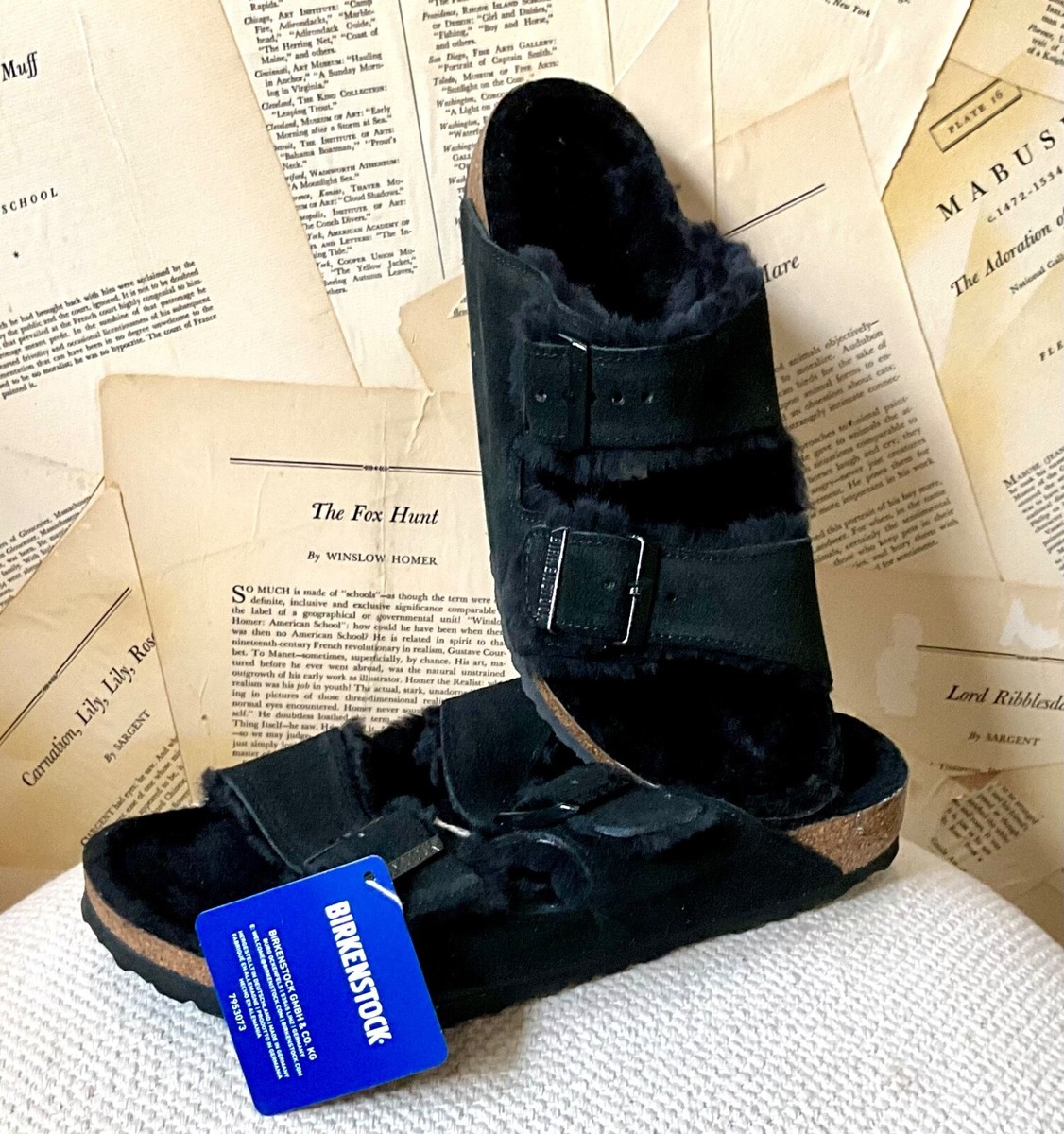 Free People Birkenstock Arizona Shearling Sandal Normal/Narrow