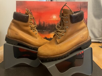 Timberland 6 Inch Premium Damen Stiefeletten, UK 6,5 US8,5 hellbraun Leder