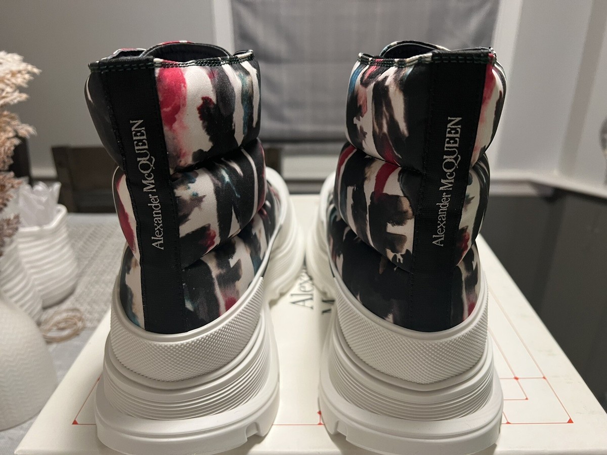 ALEXANDER MCQUEEN Multicolor Watercolor Graffiti Tread Slick