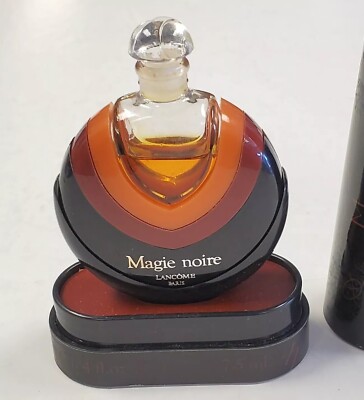 希少　LACOME MAGIE NOIRE ランコム　マジーノワール　パルファム 🌼 RARE Vintage Lancome Magie Noire Perfume Orginal Box