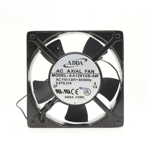 Axial Fan ADDA AA1281US-AW 120*120*38MM 110/120VAC 0.27/0.23A Server Cooling Fan - Picture 2 of 3