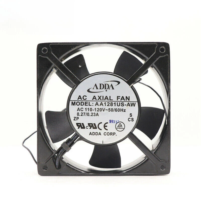 Axial Fan ADDA AA1281US-AW 120*120*38MM 110/120VAC 0.27/0.23A Server Cooling Fan - Image 2 of 3