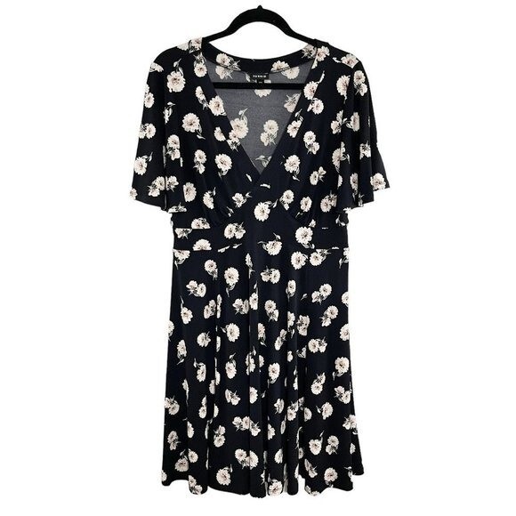 torrid black floral skater dress Black Floral Skater Dress