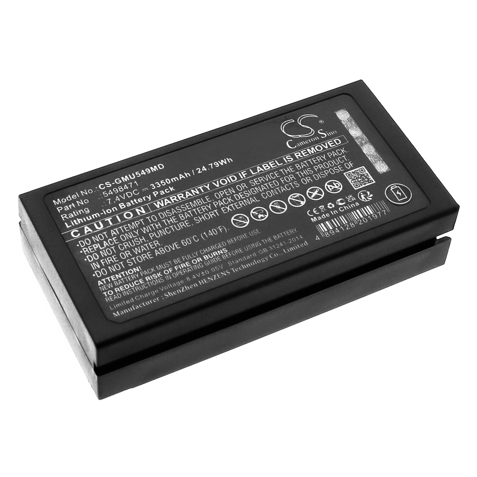 3350mAh 24.79Wh Battery for GE Portable Ultrasound Machine,Vscan Access,5498471