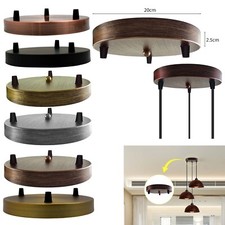 Multi outlet ceiling rose 3 outlet Vintage Style Ceiling Light Fitting Plate