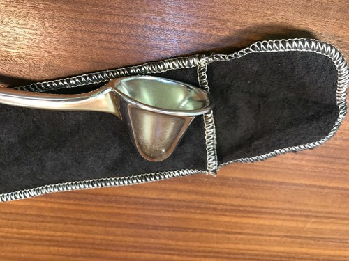 Vintage Silver-Plate 10" Silver Candle Snuffer Helmet Style - Picture 7 of 12
