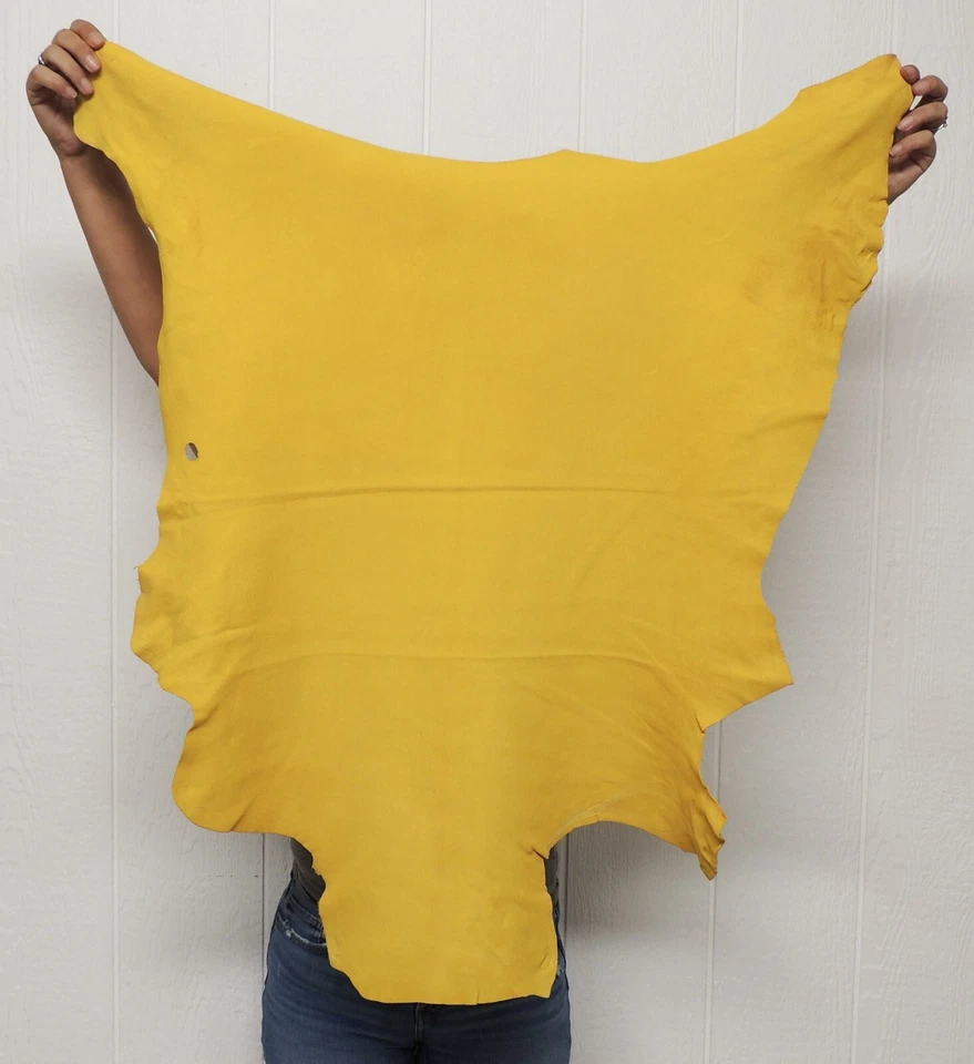 Piel de cuero PIEL DE CIERVO DORADA para artesanías nativas taxidermia SCA LARP piel piel Foto 3 de 4