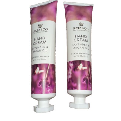 Rata & Co Canterbury Cosmetics   LAVENDER & ARGAN OIL HAND CREAM 2 x 3.5oz