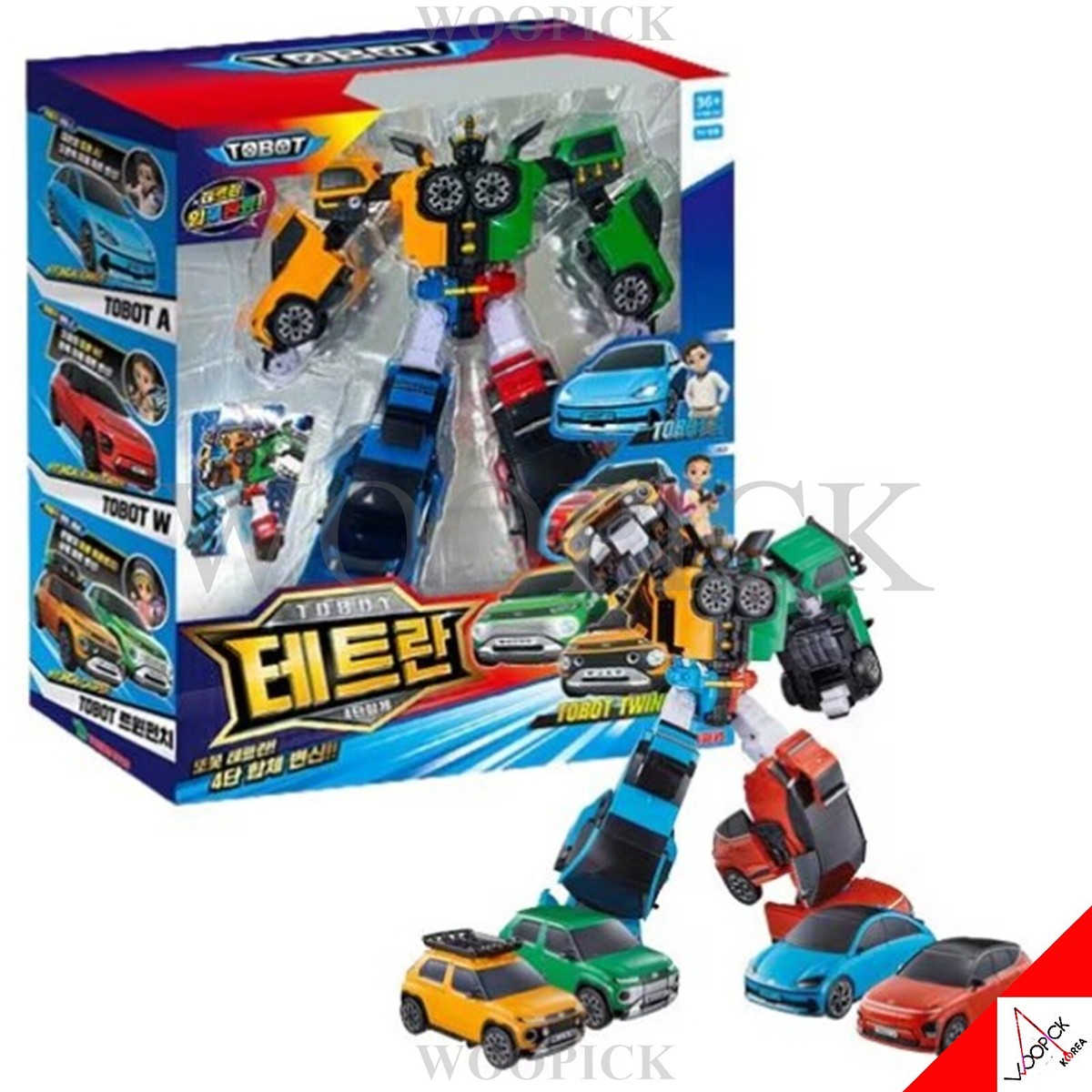 TOBOT 2024 TETRAN Twin Punch A W Combine Transformer Robot Car