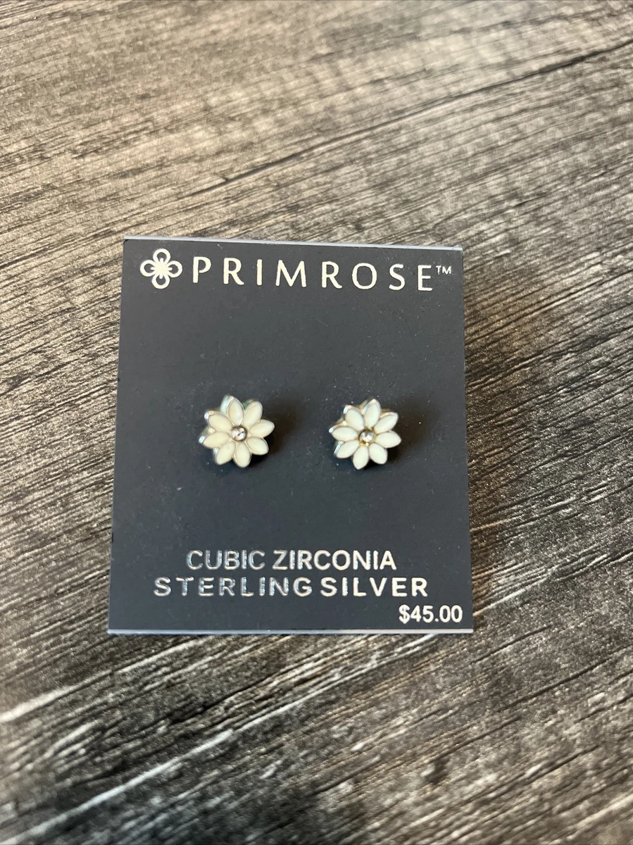 NEW Primrose Cubic Zirconia Sterling Silver Earrings From Kohl s