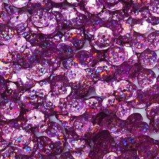 10mm Cup Sequins Orchid Pink Hologram Glitter Sparkle Metallic Made in USA