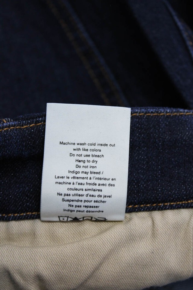 Rag & Bone Womens Cotton Denim HighRise Cigarette Leg Nina Jeans Blue