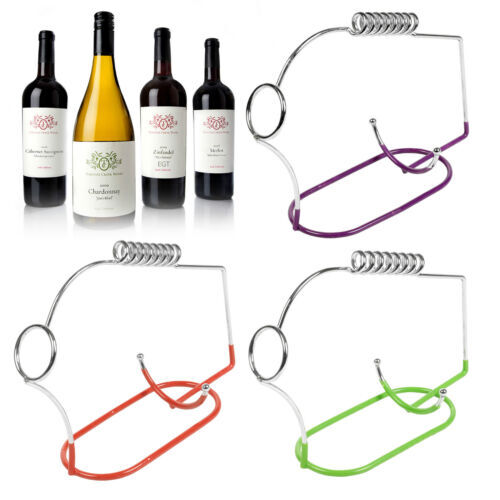 Wire Wine Bottle Holder Port Rack Chrome Bar Accessory Metal