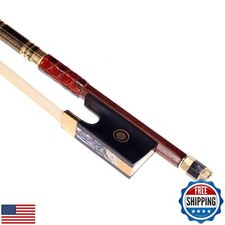 AMZZ Advanced 4/4 Pernambuco Violin Bow   Handmade, Lightweight and Balanced,