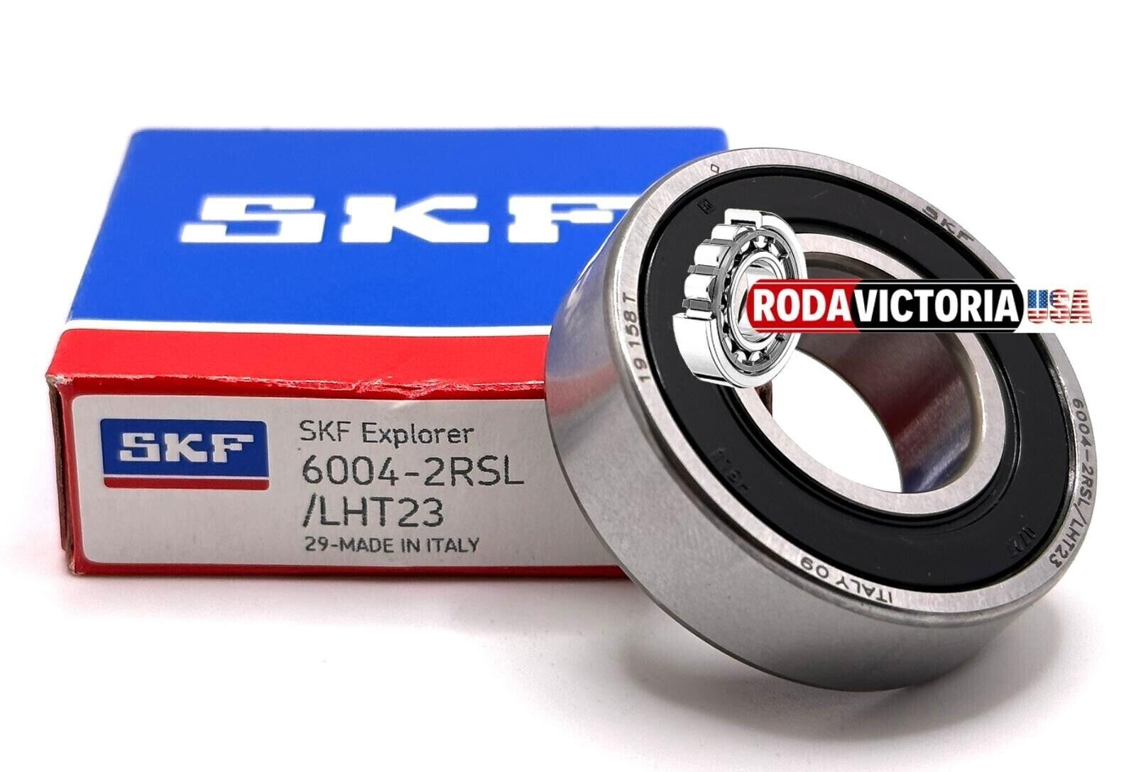 SKF 6004 2RSL LHT23 DEEP GROOVE BALL BEARING, RUBBER SEALED 20x42x12mm