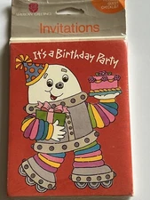 It’s A Birthday Party. American Greeting Invitations Includes Guest List.Vintage