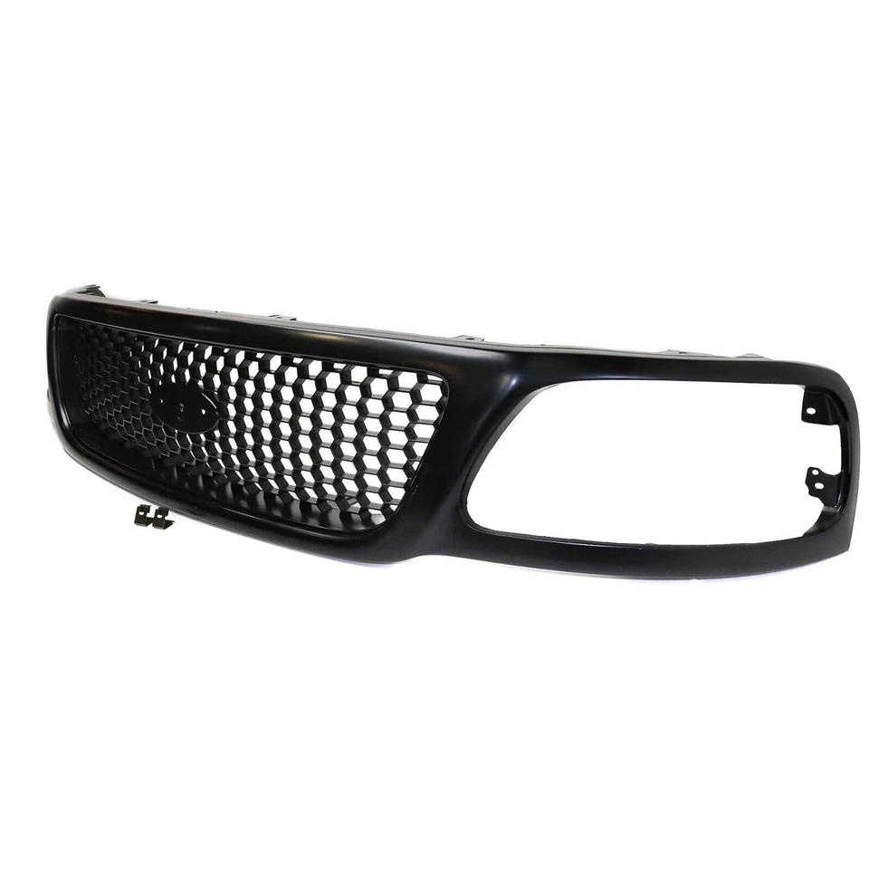 Primed Honeycomb Insert Grille For 1999-2004 Ford F-150 F-150 Heritage F250 Foto 4 de 4