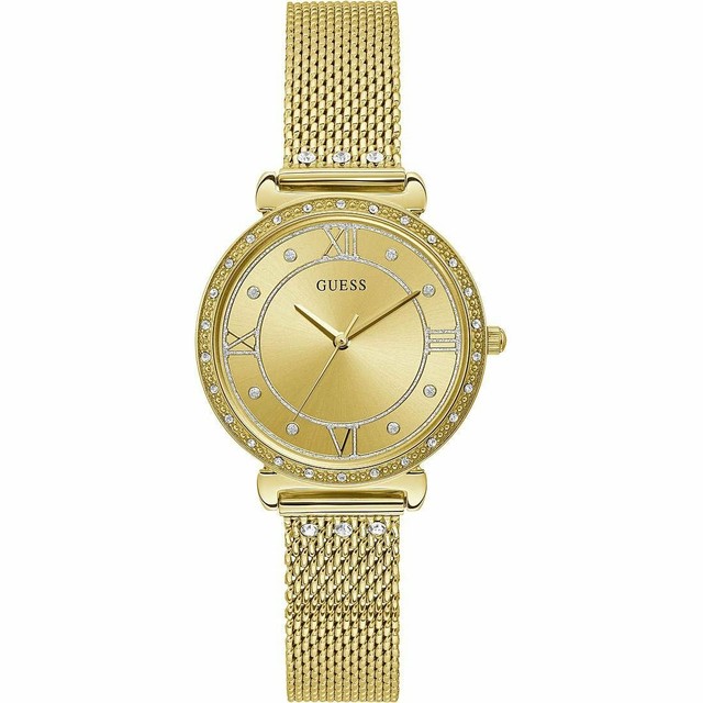 reloj dorado guess mujer