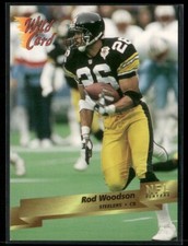 1993 Wildcard Football #189 Rod Woodson HOF Pittsburgh Steelers