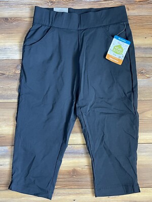 Columbia Women Anytime Casual Pull-On Capri Pants Black Size XS 1768151-010  New
