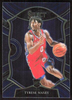 2020-21 3038E Panini SELECT Tyrese Maxey Rookie Philadelphia 76ers #81