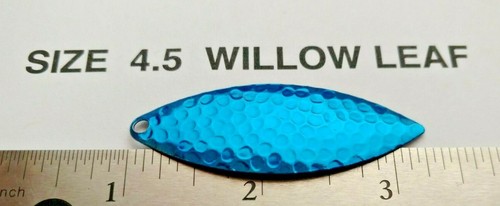 10 sz 4.5 Hammered willow leaf blades spinner baits or lure making, replacement - Picture 11 of 12