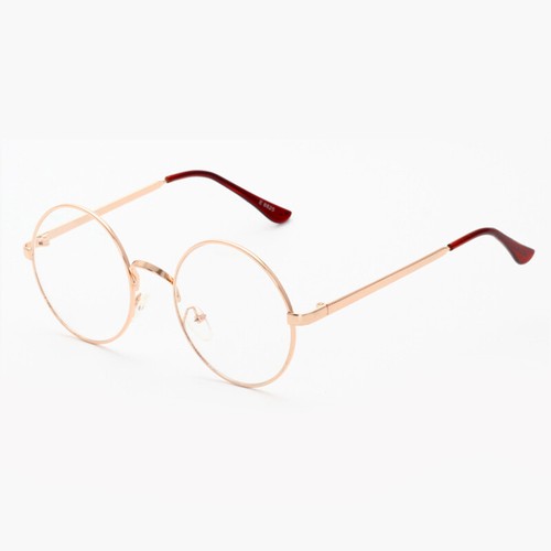 Men Women Metal Round Nearsighted Glasses Fashion Full Frame Myopia Glasses New - Picture 14 of 23