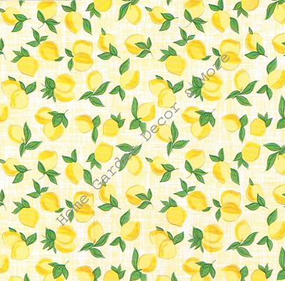 Yellow Lemons Fruit Self Adhesive Vinyl Contact Paper Drawer Liner
