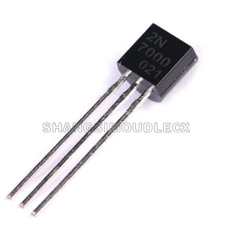 Lotto 100 Pezzi 2N7000 MOSFET N-CHANNEL 60V 0.2A TO-92 - Nuovi