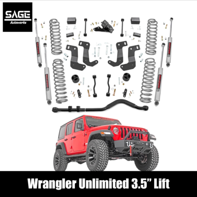 ROUGH COUNTRY 3.5インチ スプリングJeep ジープ ラングラー 3.5 Inch Lift Kit | 4-Door | Jeep Wrangler Unlimited 4WD (24-26