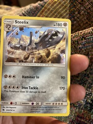 POKEMON Trading Card Stage 1 Steelix hp180 hammer in iron