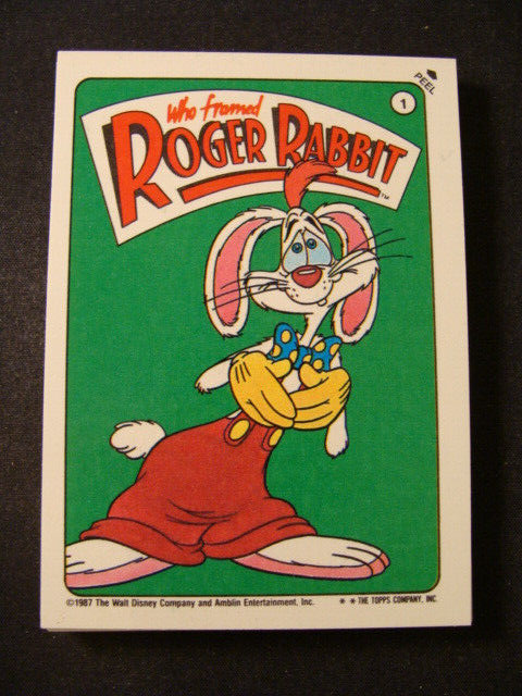 Who Framed Roger Rabbit set with stickers | eBay