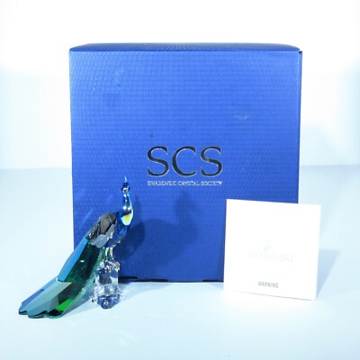 SWAROVSKI FIGURINE -2013 PEACOCK SCS LOYALTY PIECE  1142861 MINT IN BOX WITH COA